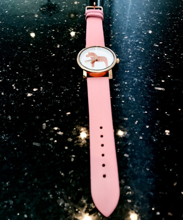 Tillbehör: Läderarmband rosa - Bild 2