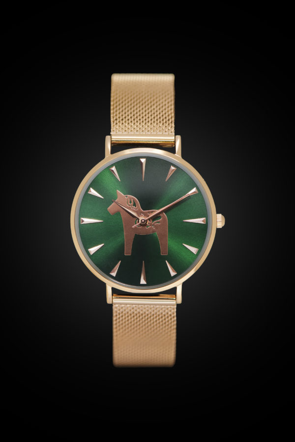 DALAWATCH ROSE, GREEN DIAL WITH ROSE BRACE