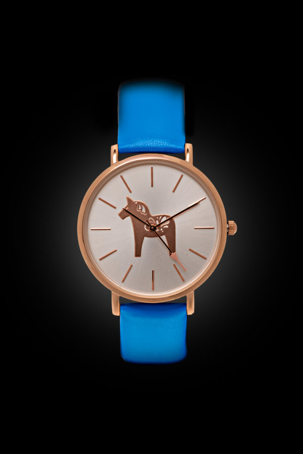DALAWATCH CLEAR BLUE & ROSÉ WITH SILVER DIAL